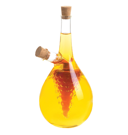 Entertaining Essentials Cruets Cluster Glass Oil & Vinegar