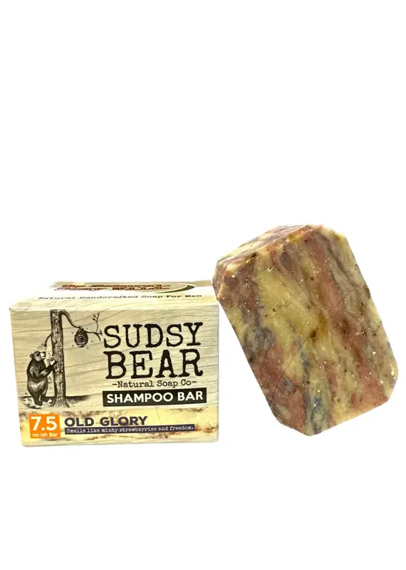 Sudsy Bear Old Glory Shampoo Bar