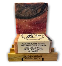 Sudsy Bear Petrified Wood & Honey