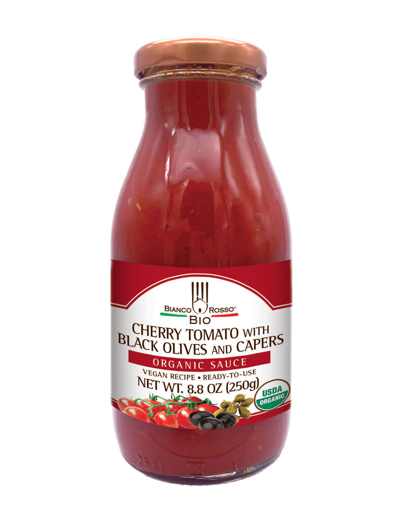 Bianco Rosso Bianco Rosso Organic Cherry Tomato Sauce with Black Olives and Capers