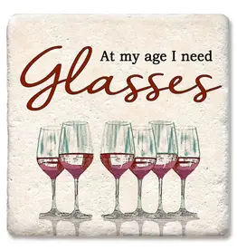 Tipsy Coasters & Gifts At My Age I Need Glasses Coaster