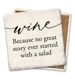 Tipsy Coasters & Gifts Wine Because No Great Story Coaster