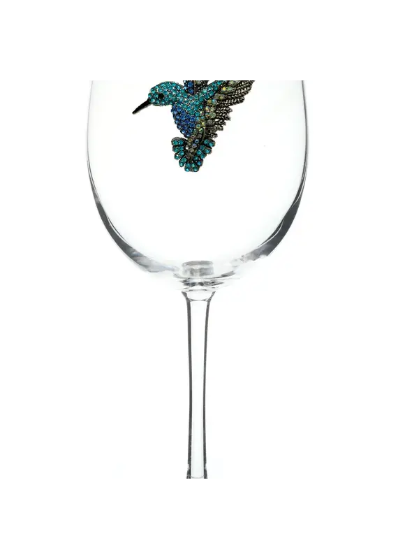 The Queens' Jewels Hummingbird Jeweled Stemmed Wine Glass