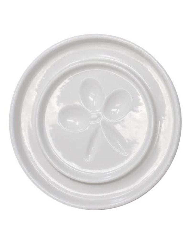 Entertaining Essentials Olive Cluster Oil & Vinegar Dipping and Appetizer Plate