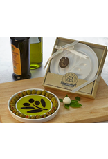 Entertaining Essentials Olive Cluster Oil & Vinegar Dipping and Appetizer Plate