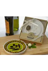 Entertaining Essentials Olive Cluster Oil & Vinegar Dipping and Appetizer Plate
