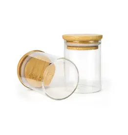 Bamboo Lid Spice Jars 4oz/120ml