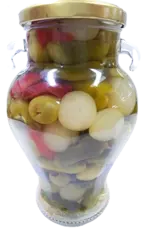 Pickled Cocktail: Olives, Gherkins, Peppers, Chilis & Onions (Mix)