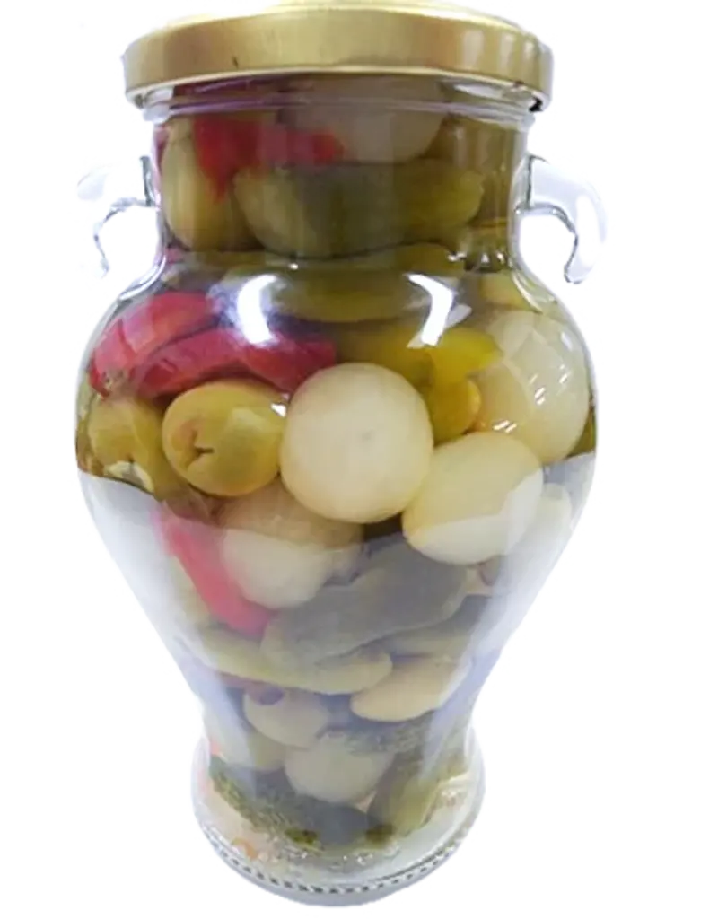 Pickled Cocktail: Olives, Gherkins, Peppers, Chilis & Onions (Mix)