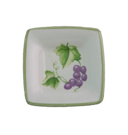 Mini Square Bowl-Grape Vine