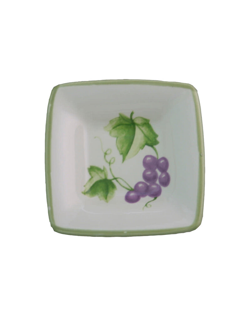 Mini Square Bowl-Grape Vine
