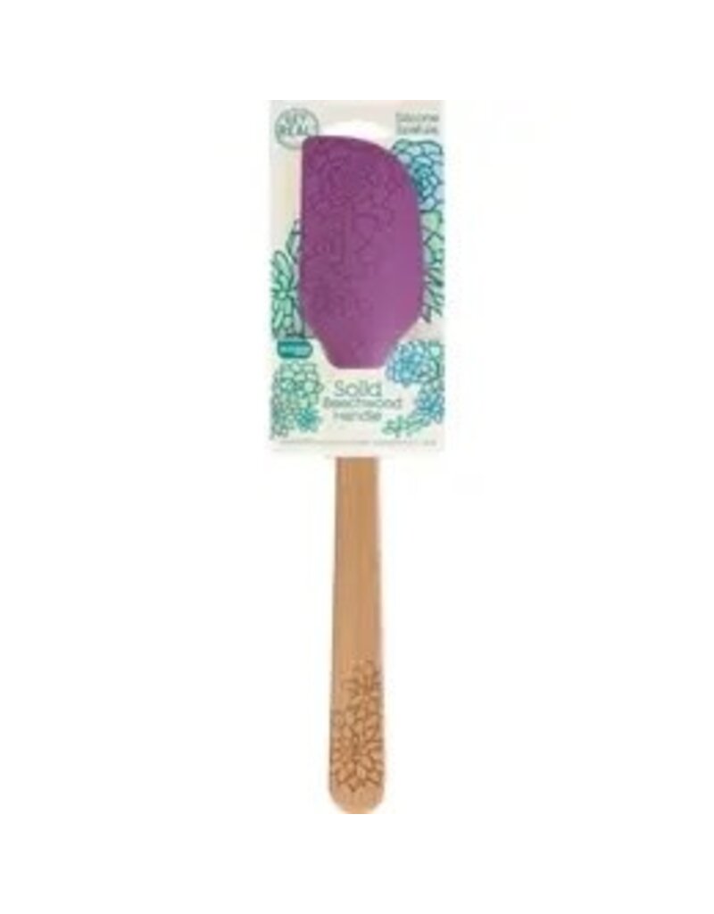 Talisman Designs Succulent Purple Embossed Silicone Spatula