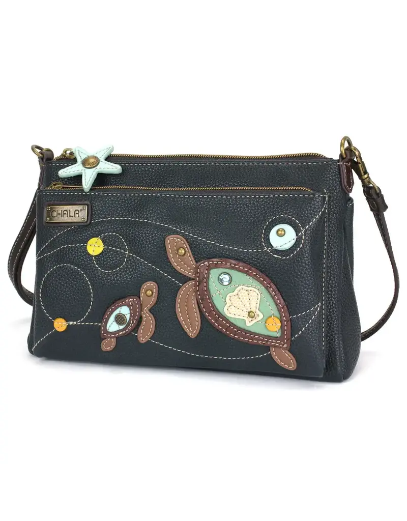 Chala Deluxe Crossbody - Two Turtles