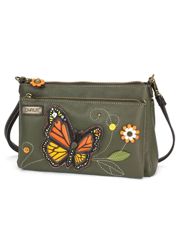 Chala Deluxe Crossbody - Monarch Butterfly