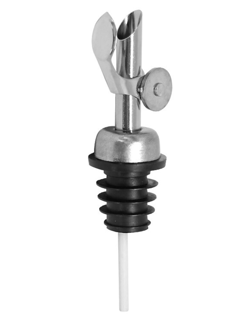 Stainless Steel Self Closing Pour Spout Silver