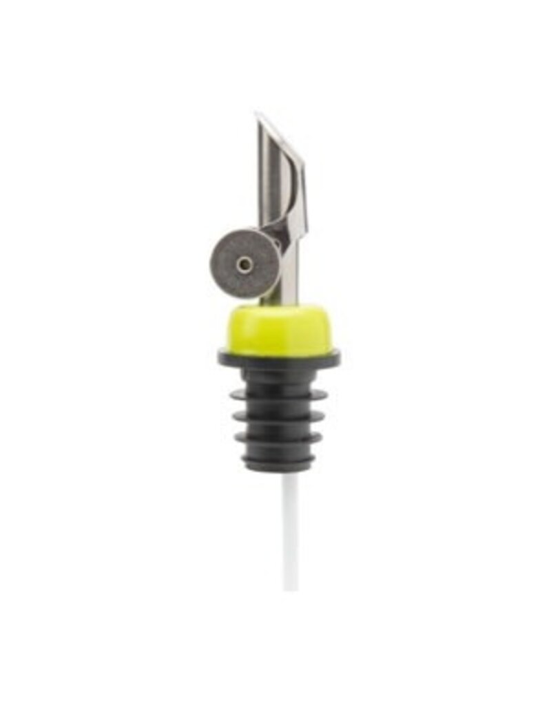 Stainless Steel Self Closing Pour Spout Lime Green