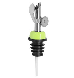 Stainless Steel Self Closing Pour Spout Lime Green