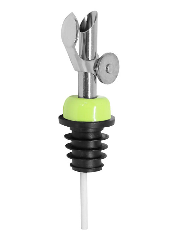 Stainless Steel Self Closing Pour Spout Lime Green