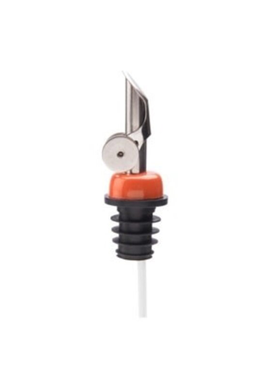 Stainless Steel Self Closing Pour Spout Orange