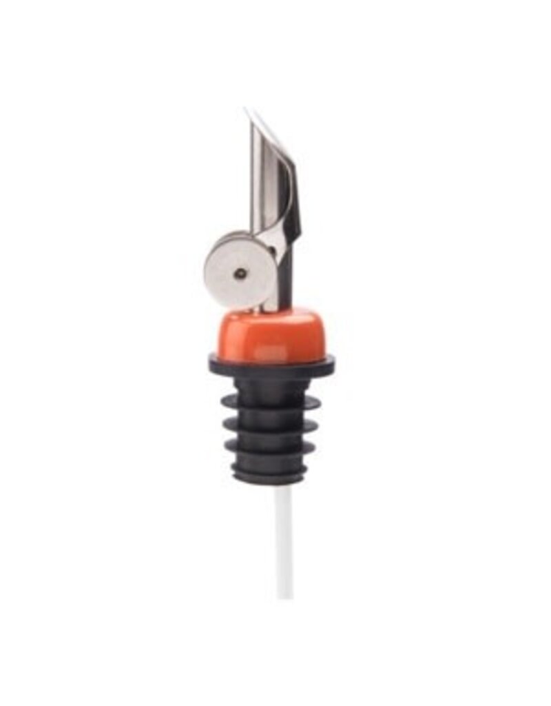 Stainless Steel Self Closing Pour Spout Orange