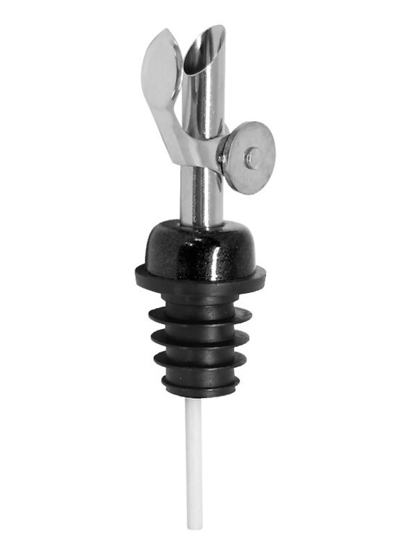 Stainless Steel Self Closing Pour Spout Black