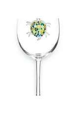 The Queens' Jewels Sea Turtle Jeweled Stemmed Wine Glass