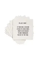 ellembee gift If there was a cash bar at back to school Cocktail Napkins