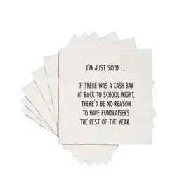 ellembee gift If there was a cash bar at back to school Cocktail Napkins