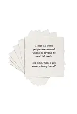 ellembee gift Privacy when I'm trying to parallel park Cocktail Napkins