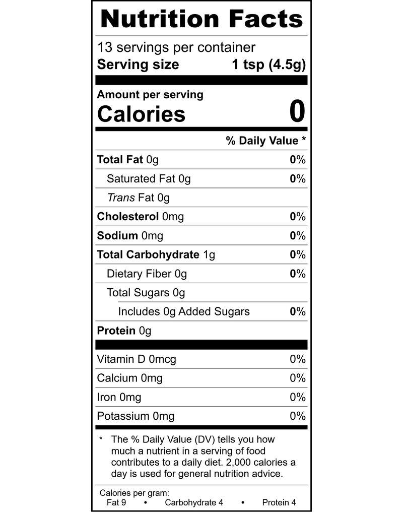 Amber Monk Fruit Sweetener