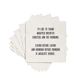 ellembee gift Starters and Pre-Drinking Funny Cocktail Napkins