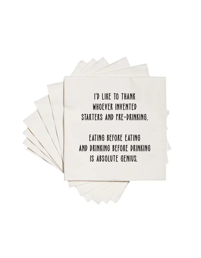 ellembee gift Starters and Pre-Drinking Funny Cocktail Napkins