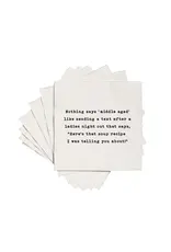 ellembee gift Nothing Says Middle Aged Like Soup Recipe Cocktail Napkin