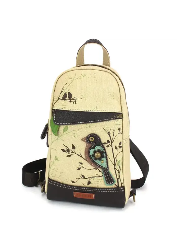 Chala Canvas Sling Bag - Bird