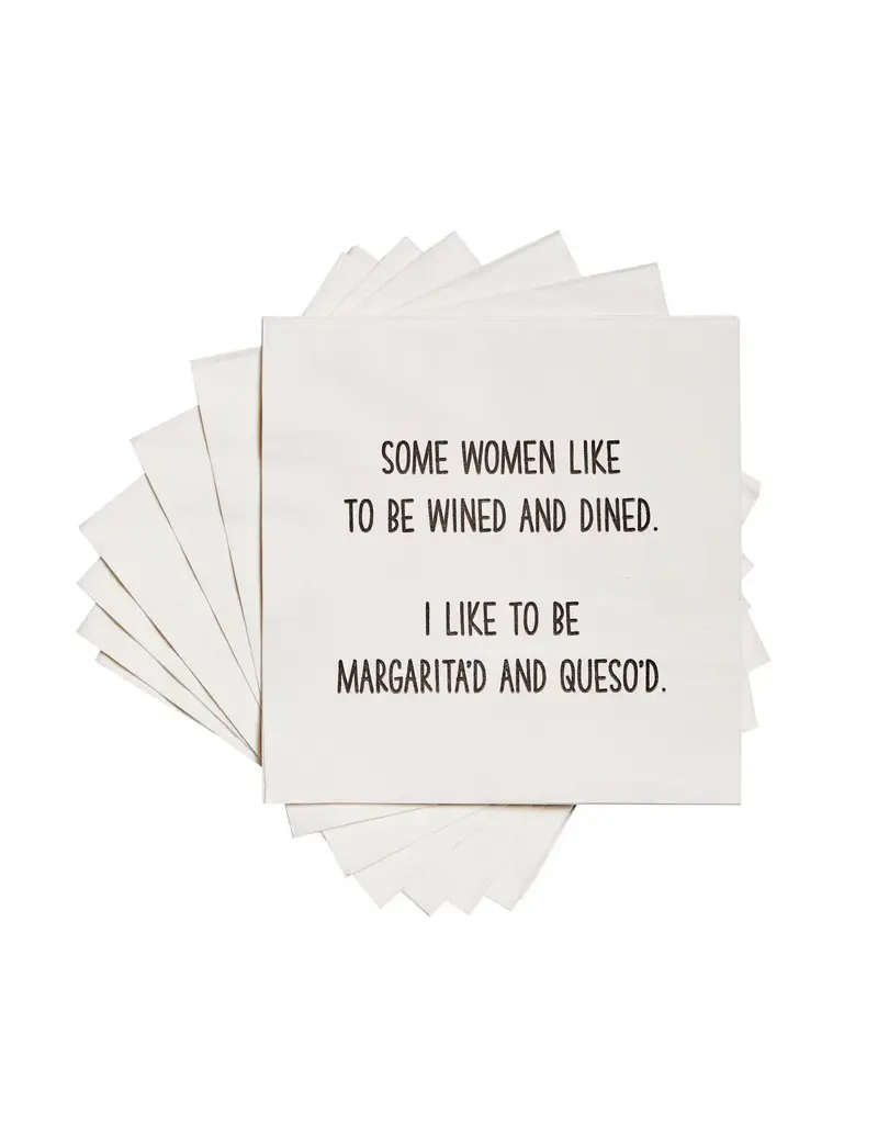 ellembee gift Some Women Like To Be Wined and Dined Cocktail Napkins