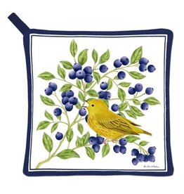 Alice Cottage Potholder Blueberries Bird