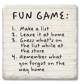 Tipsy Coasters & Gifts Fun Game: Make A List Coaster