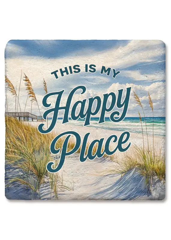 Tipsy Coasters & Gifts This Is My Happy Place Coaster