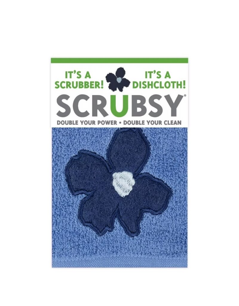 MUKitchen Scrubsy Cloth- Periwinkle Floral