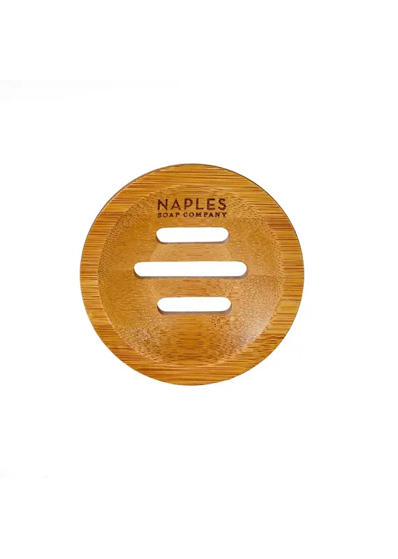 Naples Soap Company Round Bamboo Soap Dish