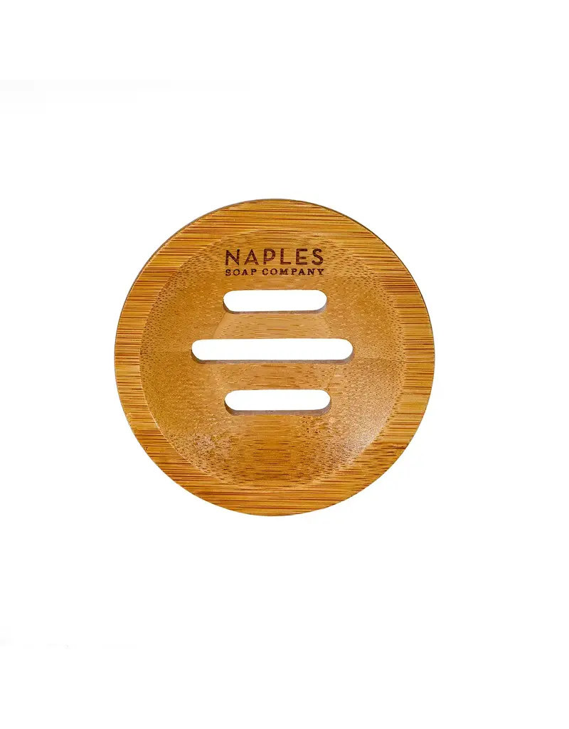 Naples Soap Company Round Bamboo Soap Dish