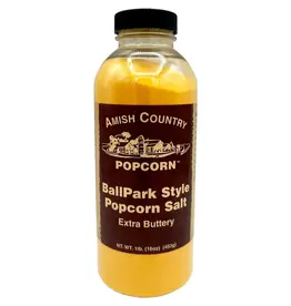 Amish Country Bottle of Ballpark-Style Popcorn Salt 16oz