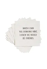 ellembee gift When I Saw You Drinking Wine Funny Printed Cocktail Napkins