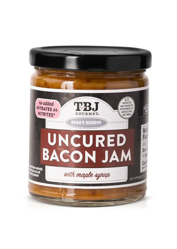 TBJ GOURMET Uncured Bacon Jam Maple Syrup 9oz