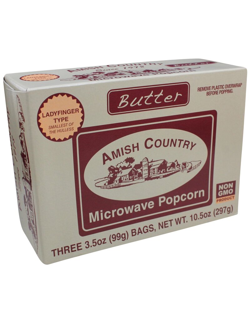 Amish Country Microwave Butter Popcorn 3pk