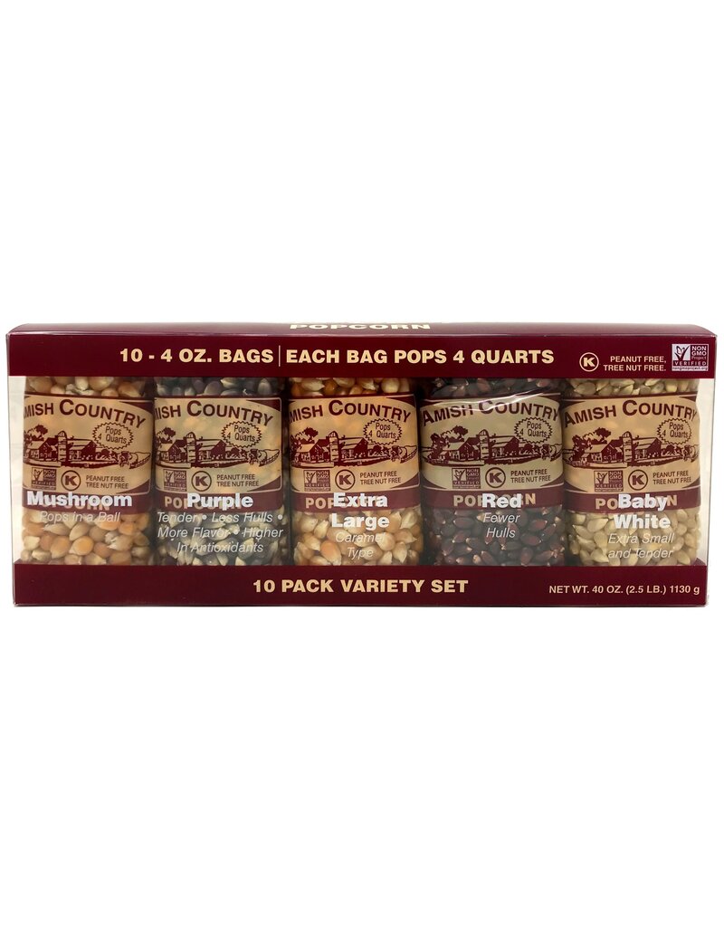 Amish Country Variety Pack Popcorn 10/4oz