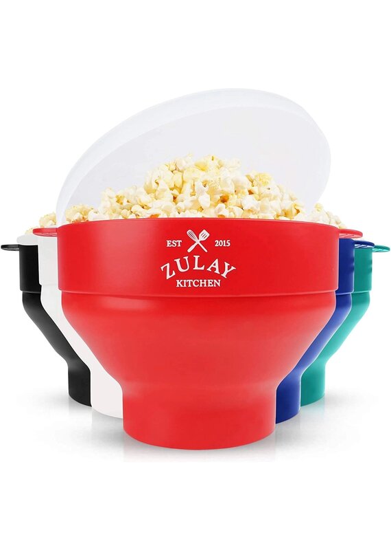 Zulay Kitchen Microwave Popcorn Popper Collapsible