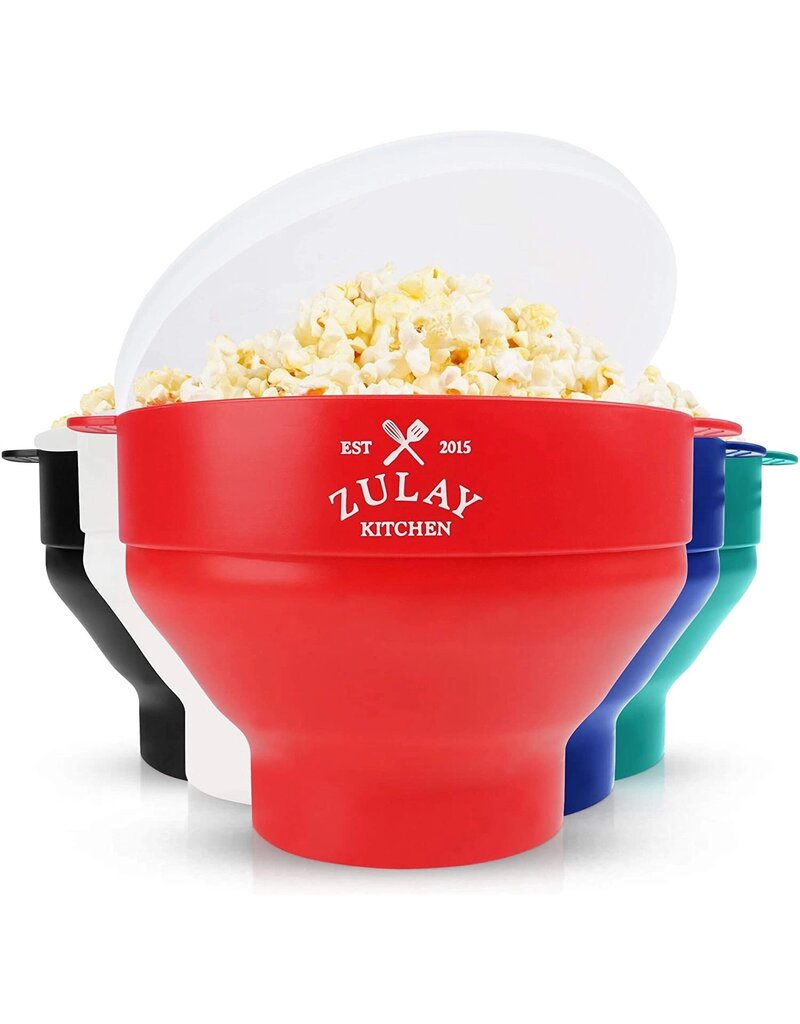 Zulay Kitchen Microwave Popcorn Popper Collapsible