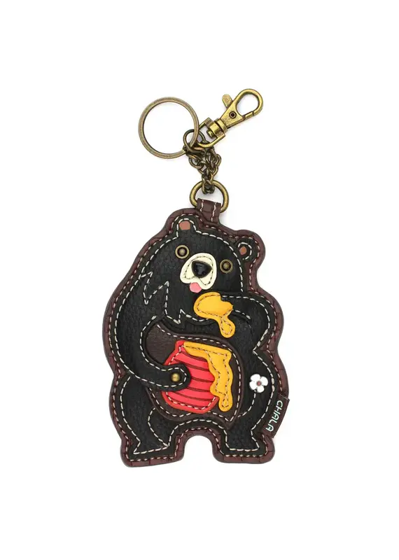 Chala Key Fob/Coin Purse - Black Bear