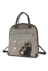 Chala Convertible Backpack Purse - Black Cat